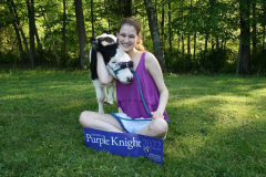 12 - July - First year student Jayne Sabovik Class of 2022 shows her UB pride with her favorite friend.